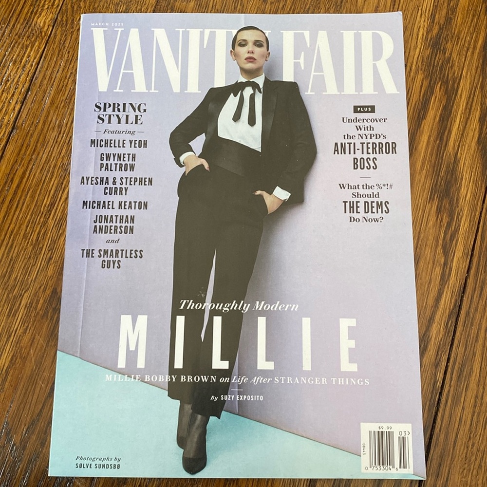 Vanity Fair Magazine - March 2025 - Millie Bobby Brown NO LABEL  stranger things